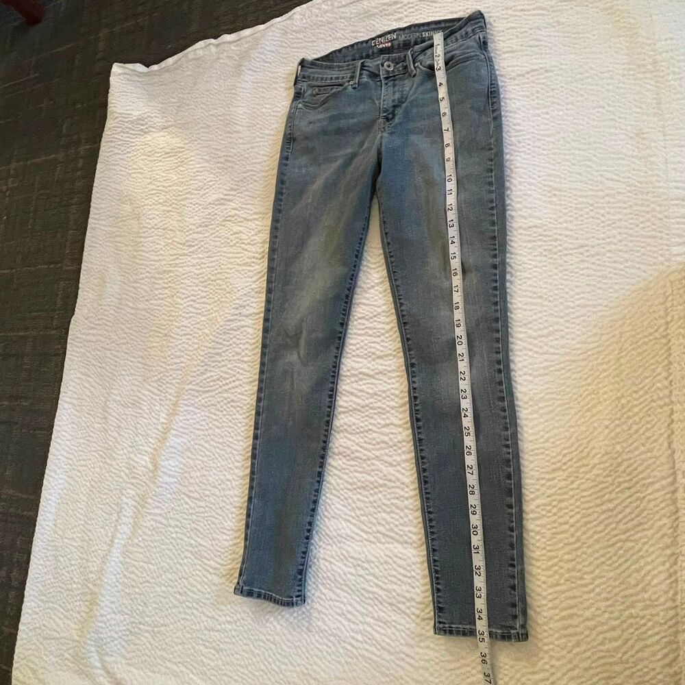 Denizen Levi's Womens Modern Skinny Jeans Size 4, W27, L32 Gray Medium Denim - Picture 12 of 14